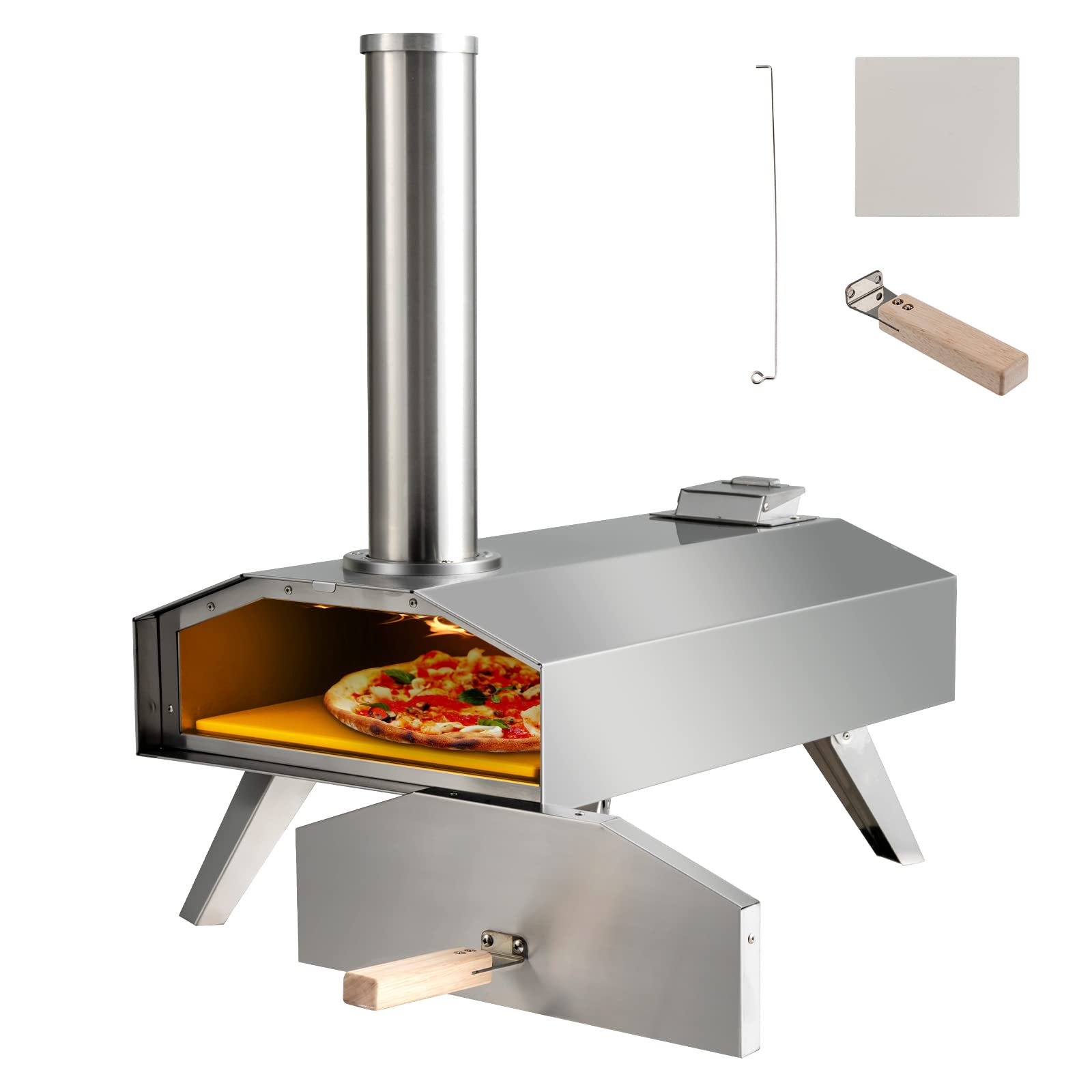 Amazon.com: Giantex GT-GE-10731-NP Outdoor Oven with 12'' Pizza